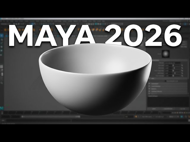 Autodesk Maya 2026 Tutorial | How to Create a Bowl in Maya | 3D Modeling for Beginners