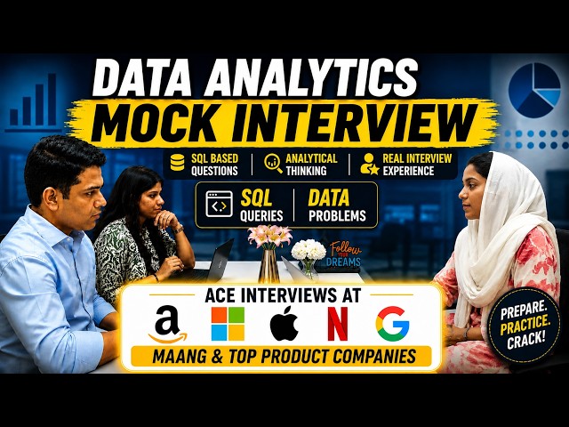 Data Analyst Mock Interview 2026 | Real Interview Questions & Answers.