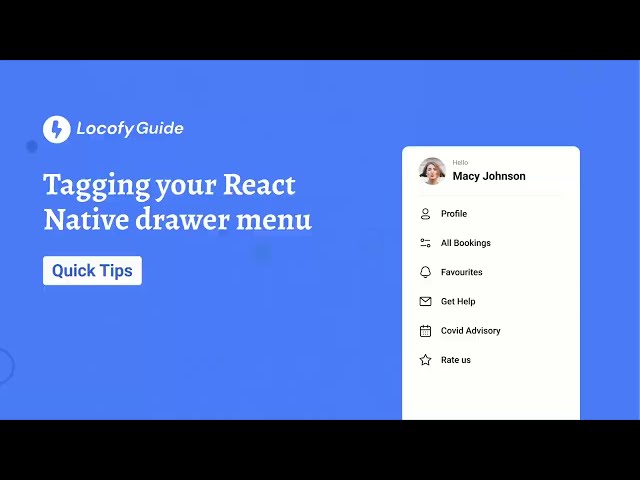 Locofy.ai - Tagging your React Native Drawer Menu [Guide]