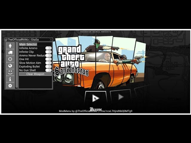 Menu Mod Apk GTA San Andreas V2.11.277 & V2.11.311 Update For Android Unlimited Money 🤑📥 ✔
