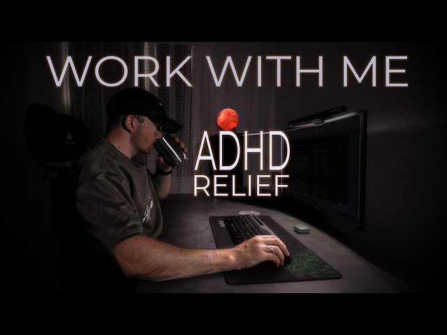 Work With Me | 2 Hour Focus | Pomodoro 50-10-50 Timer | Work & Study Session | ADHD Focus Music