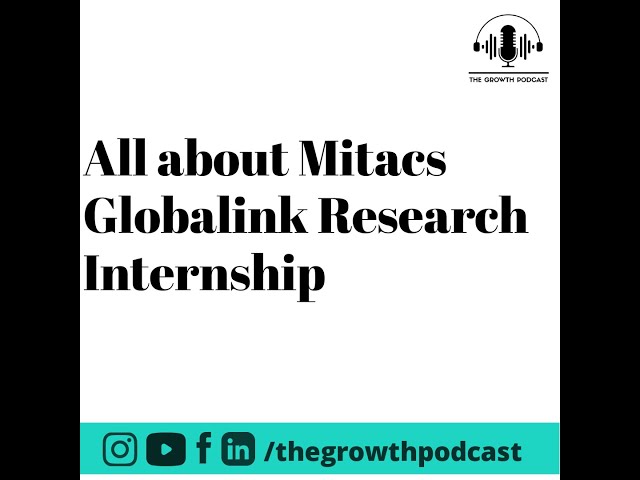 All about Mitacs Globalink Research Internship | The Growth Podcast