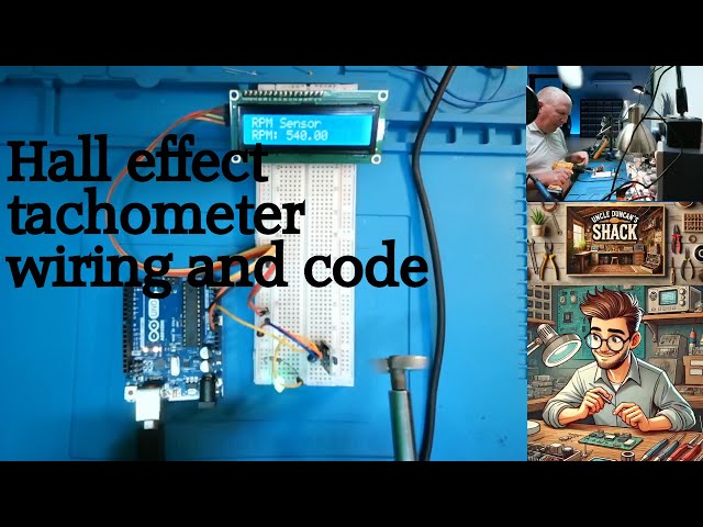 DIY Analog Hall Effect Tachometer with Arduino Uno | RPM Display on I2C LCD