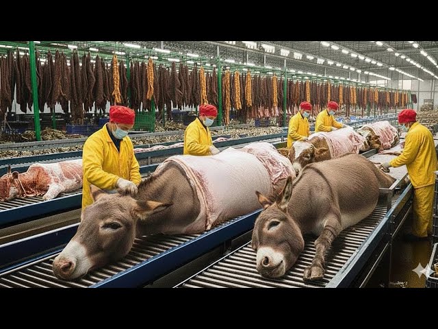 Making Expensive Leather Jackets from Donkey Hides – Full Factory Process 🏭