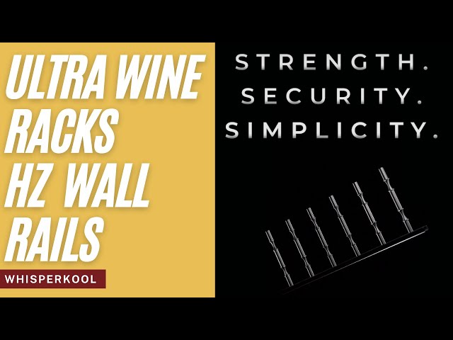 Ultra Wine Racks HZ Wall Rails – Metal Wine Rack