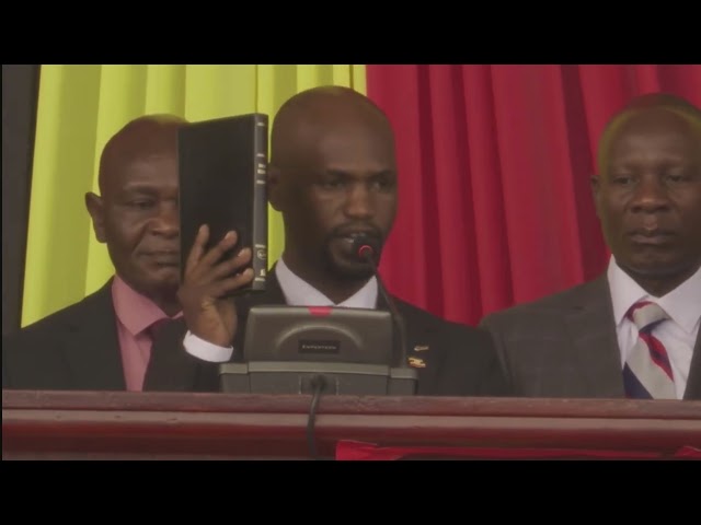 Hon Kanaabi Jimmy, Buikwe South, marked the close of the first day of swearing-in.