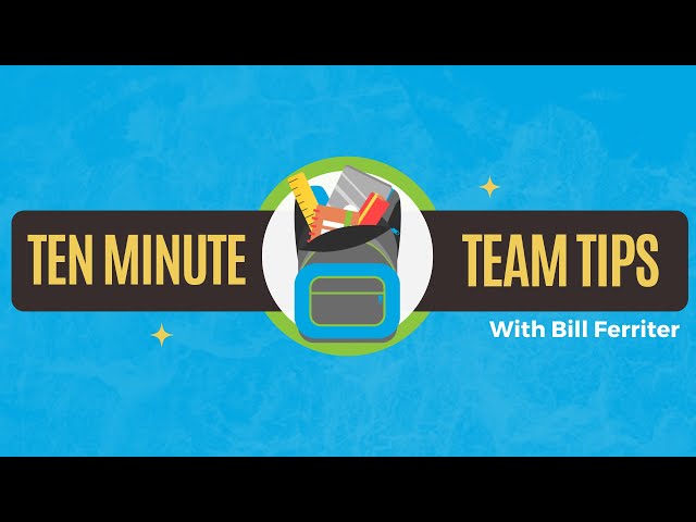 Ten Minute Team Tip:  Making Conversations about Data Safe