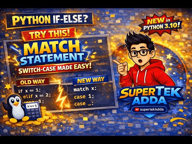 Python if-else| Python Match Statement 🔥 | Switch-Case in Python Made EASY🔥