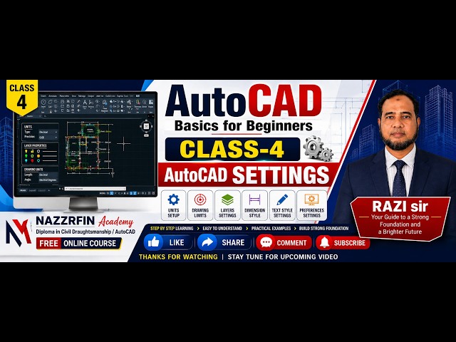 BUILDING PROJECT DETAIL & AutoCAD SETTINGS CLASS 4