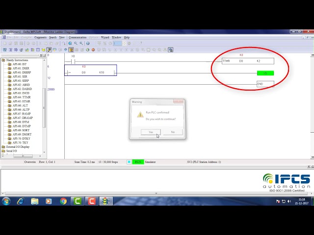 Timers of Delta DVP PLC using WPLSoft Programming Software