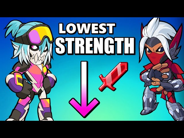 Playing the LOWEST STRENGTH LEGENDS! • Brawlhalla 1v1 Gameplay