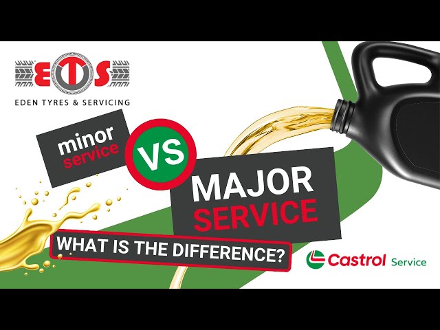 What is the difference between a Minor and Major Service?