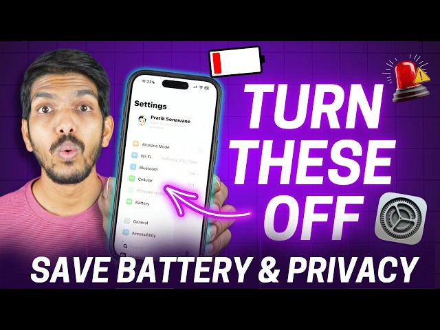 Setting to Turn Off in iPhone - iPhone Settings for Battery Saving & Privacy