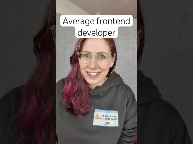 Average frontend developer 🥲