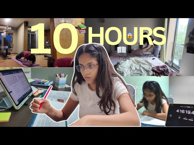 STUDY VLOG : 10 HOURS STUDY CHALLENGE 📝👩‍⚕️🌟| studying genetics, pharmac, working out & more!