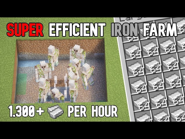 Super Efficient Iron Farm In Minecraft 26.1+ (Tutorial)