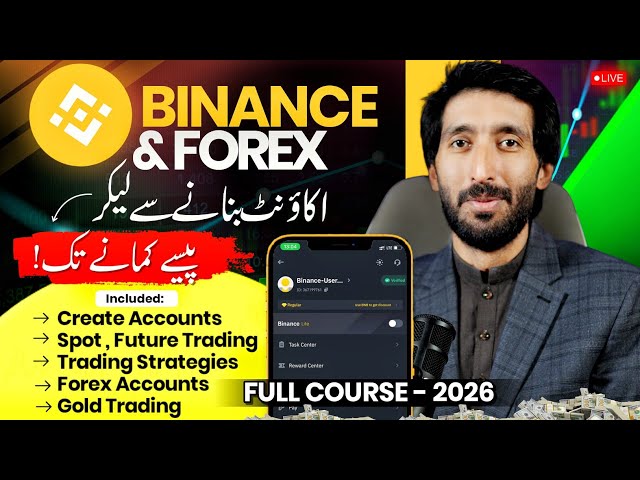 Crypto Trading For Beginners Complete Course,  Binance Trading Step By Step and Stocks Trading 