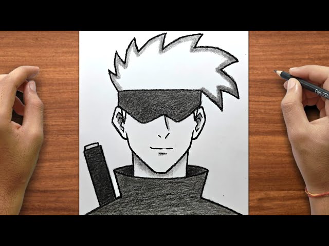 Easy Gojo Drawing | How to Draw Gojo Satoru | Step by step | for Beginners