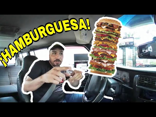 🔴La Mejor Hamburguesa Drive Thru En Sólo 5 Min! Comida Rápida