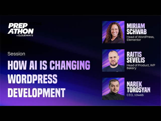 What AI Means for WordPress Developers | Prepathon 2026
