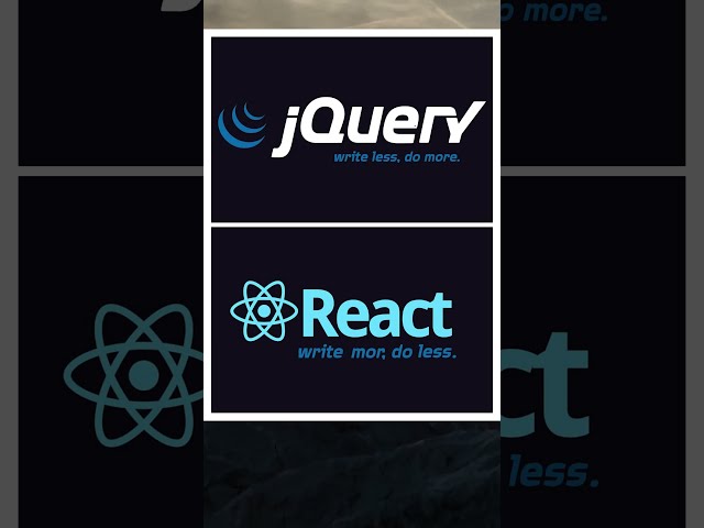 React vs jQuery: Write Less, Do More vs Write More, Do Less #reactjs #jquery  #shorts ts