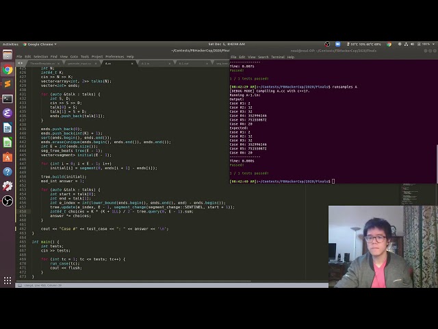 11th place at Facebook Hacker Cup Finals 2020!