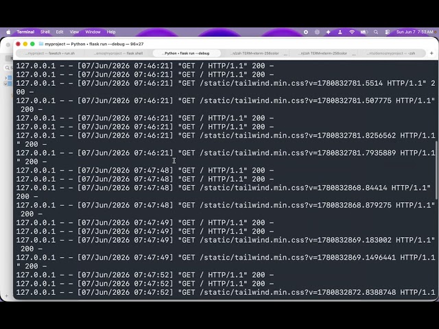 Flask Commands   Part 13   Run the New Project