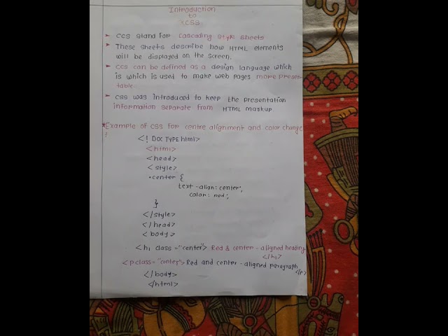 Introduction to css | css |#webtechnology ##short
