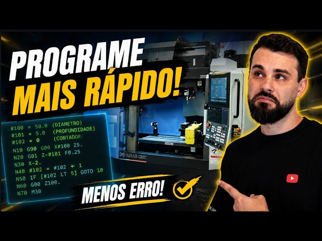 programação parametrizada CNC: Faça a maquina programar por você!