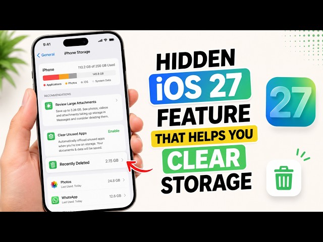 Hidden iOS 27 Feature That Helps You Clear Storage! Must Check This