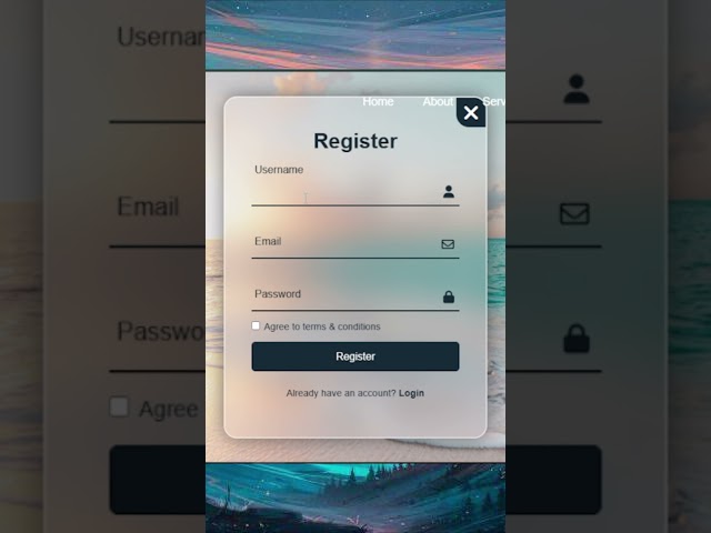 How To Create a Login and Register Page using HTML, CSS, and JavaScript