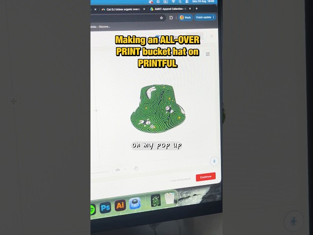 How to make an ALL-OVER print bucket hat in printful