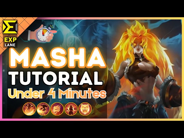 4-Minute Masha Tutorial in the EXP Lane || (MLBB S39) 2026