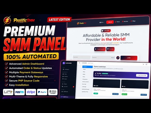 SMM Panel PHP Script V1 2026 | Fully Automated & Ready to Install
