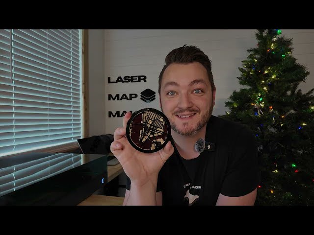 Make Custom Christmas Ornaments with Laser Map Maker