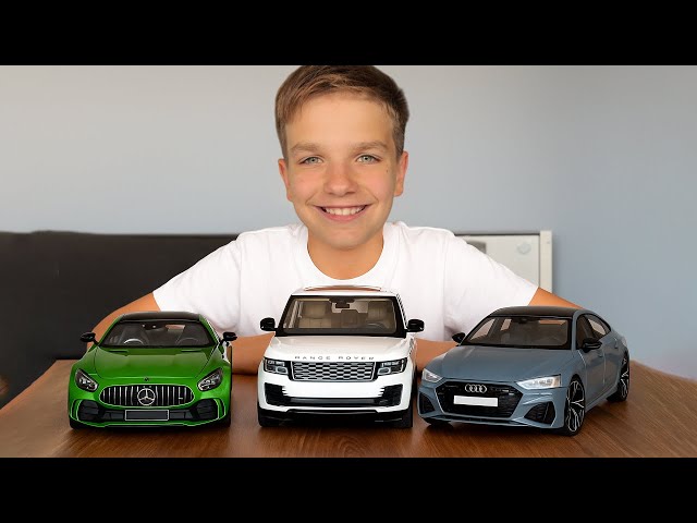 Mark opens 3 diecast 1:18 scale cars  - Audi, Land Rover, Mercedes-Benz