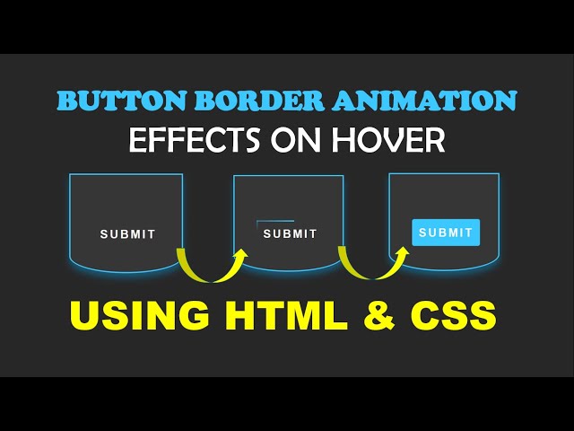 button border animation html css || button hover effect css -Engineer CPP