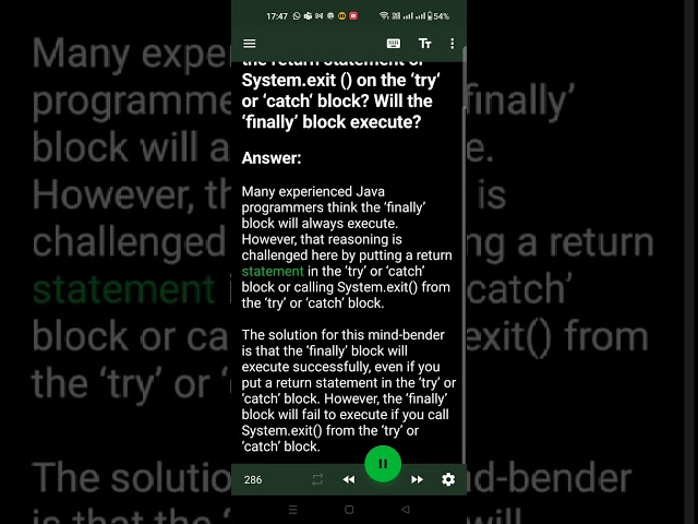 What will happen if you put the return statement or System.exit () on the ‘try‘ or ‘catch‘ block?