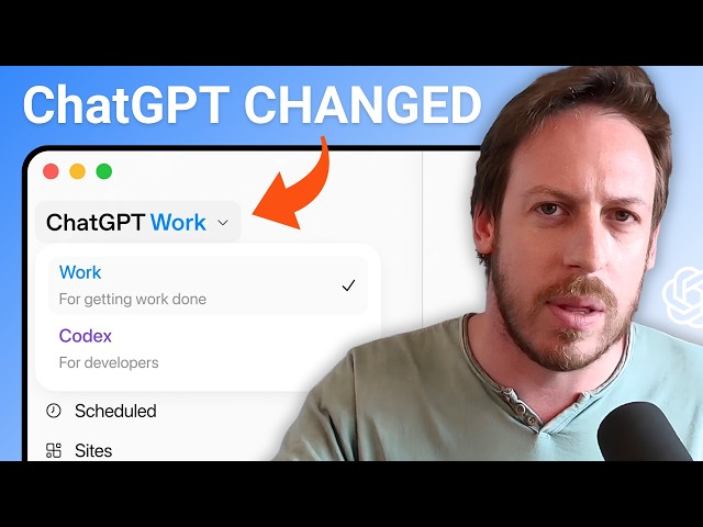 The New ChatGPT Is CONFUSING: Chat vs Work vs Codex Explained