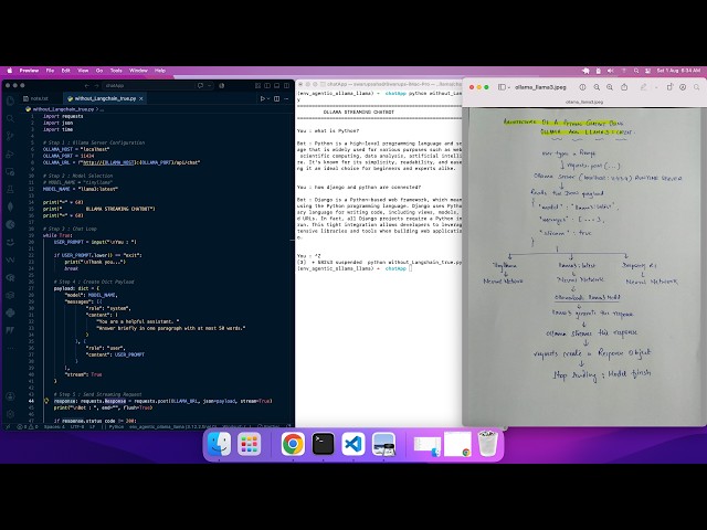 Python + Ollama + Llama 3: Build Your First Streaming AI Chatbot (No LangChain)