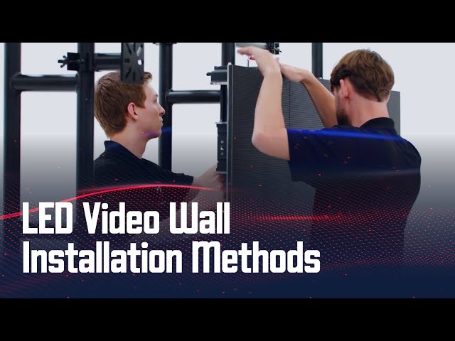 🎥 LED Video Wall Installation Methods – Wall Mount, Hanging & Freestanding (Ground Support)