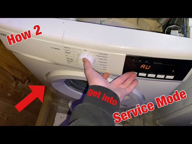 Logik L712WM20 washing machine || How to enter service mode