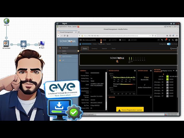 How to Add SonicWall NSv 270 in EVE-NG | Step-by-Step KVM Guide