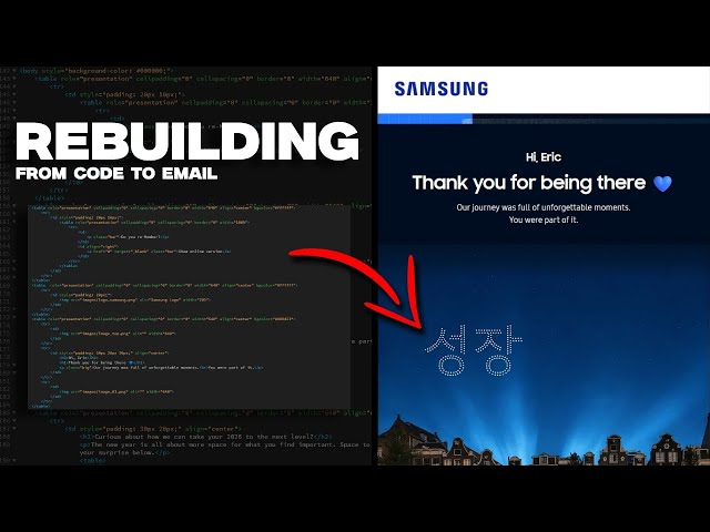 I Rebuilt Samsung's 2026 Member Newsletter Using Only HTML & CSS