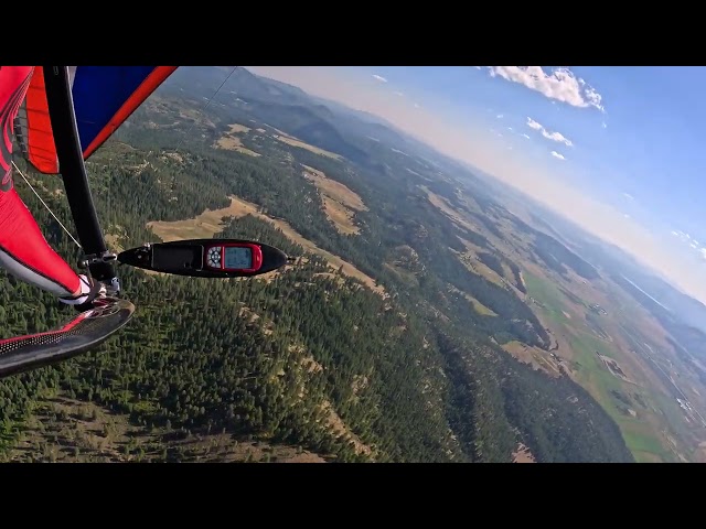 1300 FPM thermal climb!   26 July 26 Icaro Laminar Hang glider