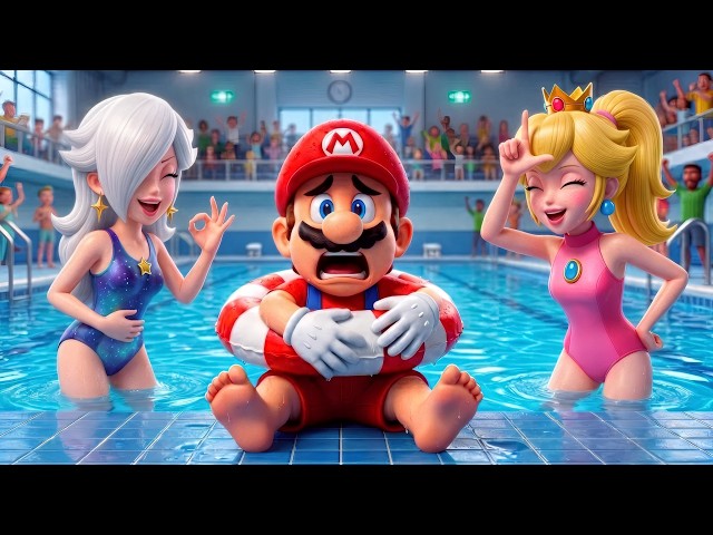 Rescata a Mario en la competencia de natación escolar 💔 Historia de Super Mario Odyssey