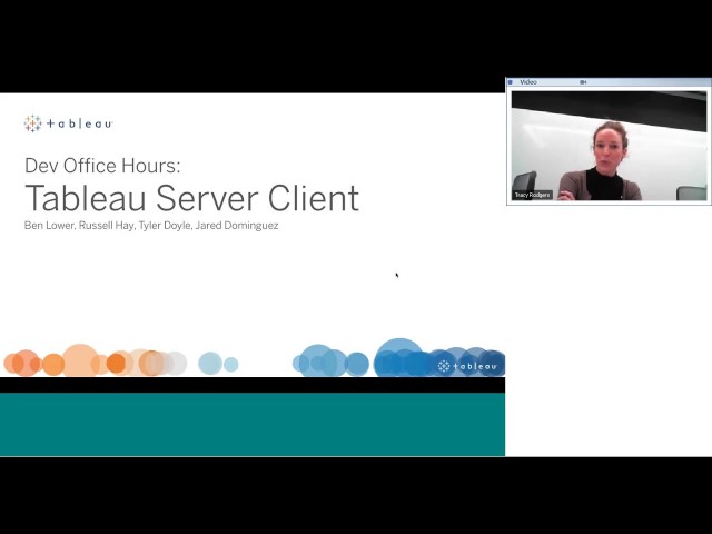 Dev Office Hours: Tableau Server Client