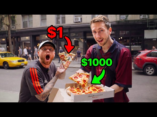 We tried $1 vs $1000 pizza in New York!
