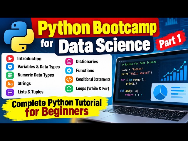 Python Bootcamp for Data Science – Complete Python Tutorial