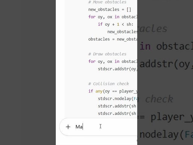 ChatGPT tried making a game… then it crashed HARD.  #ai #programmingproject #python